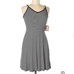 Navy and White striped tank dress